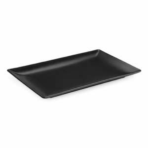 Assiette Rectangulaire Noir